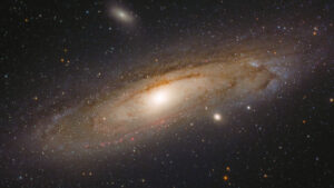 The Andromeda Galaxy imaged in natural color by Craig Stocks for Utah Desert Remote Observatories
