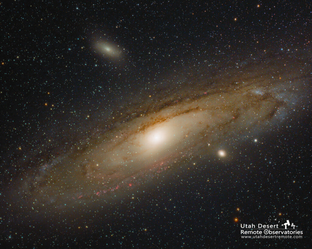 Andromeda M31 photographed from Utah Desert Remote Observatories