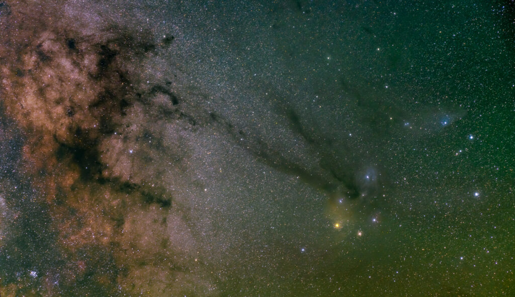 Desert nightscape under the stars